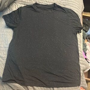 Lululemon all yours tee black speckled size 2